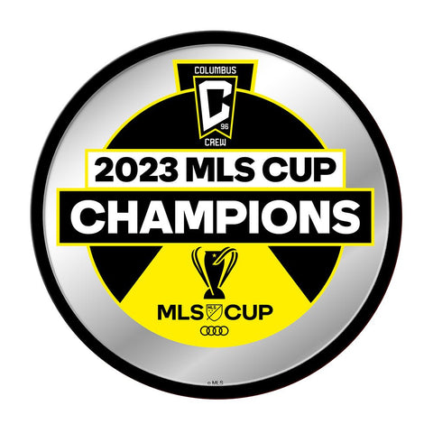 Columbus Crew: MLS Cup Champs - Modern Disc Mirrored Wall Sign - The Fan-Brand