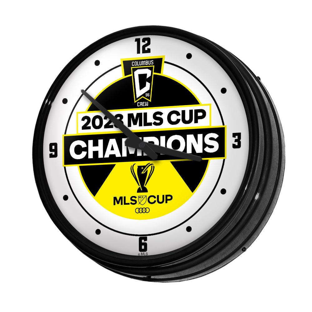 Columbus Crew: MLS Cup Champs - Retro Lighted Wall Clock - The Fan-Brand