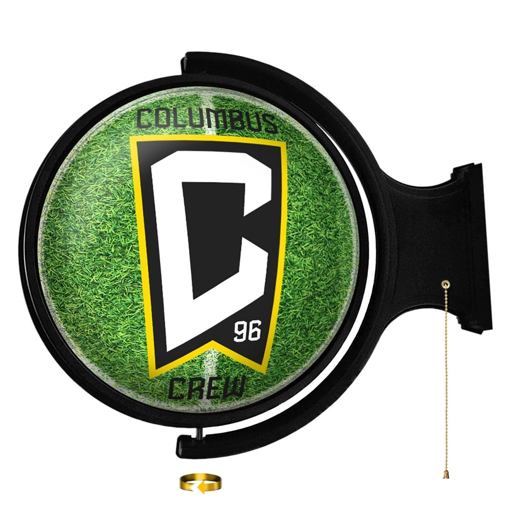 Columbus Crew: Pitch - Original Round Rotating Lighted Wall Sign - The Fan-Brand