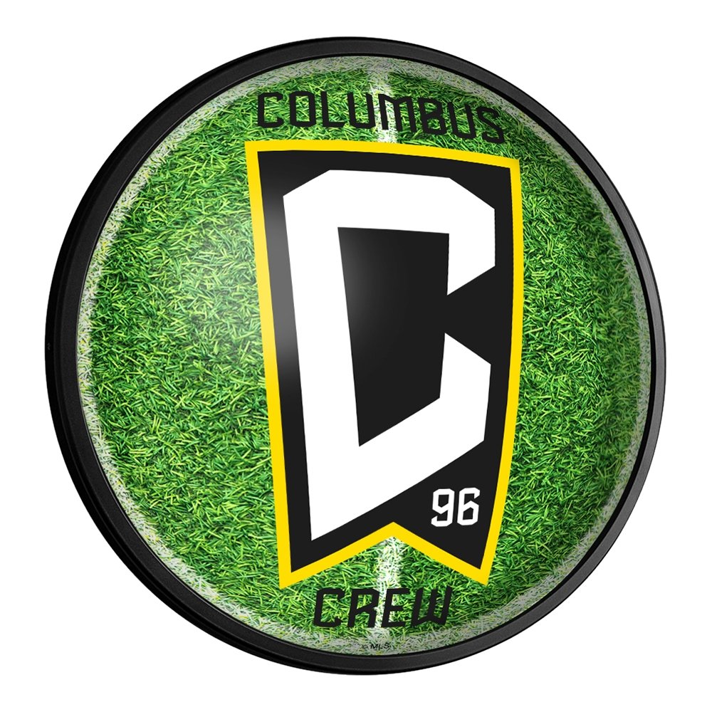 Columbus Crew: Pitch - Round Slimline Lighted Wall Sign - The Fan-Brand