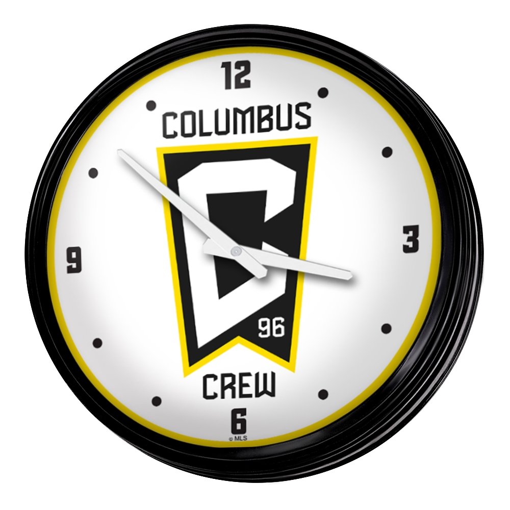 Columbus Crew: Retro Lighted Wall Clock - The Fan-Brand