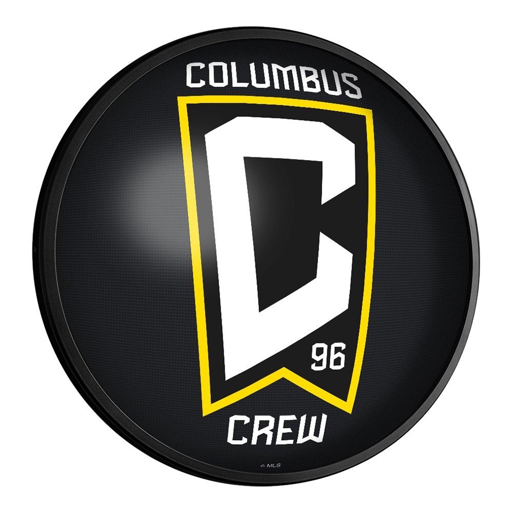 Columbus Crew: Round Slimline Lighted Wall Sign - The Fan-Brand