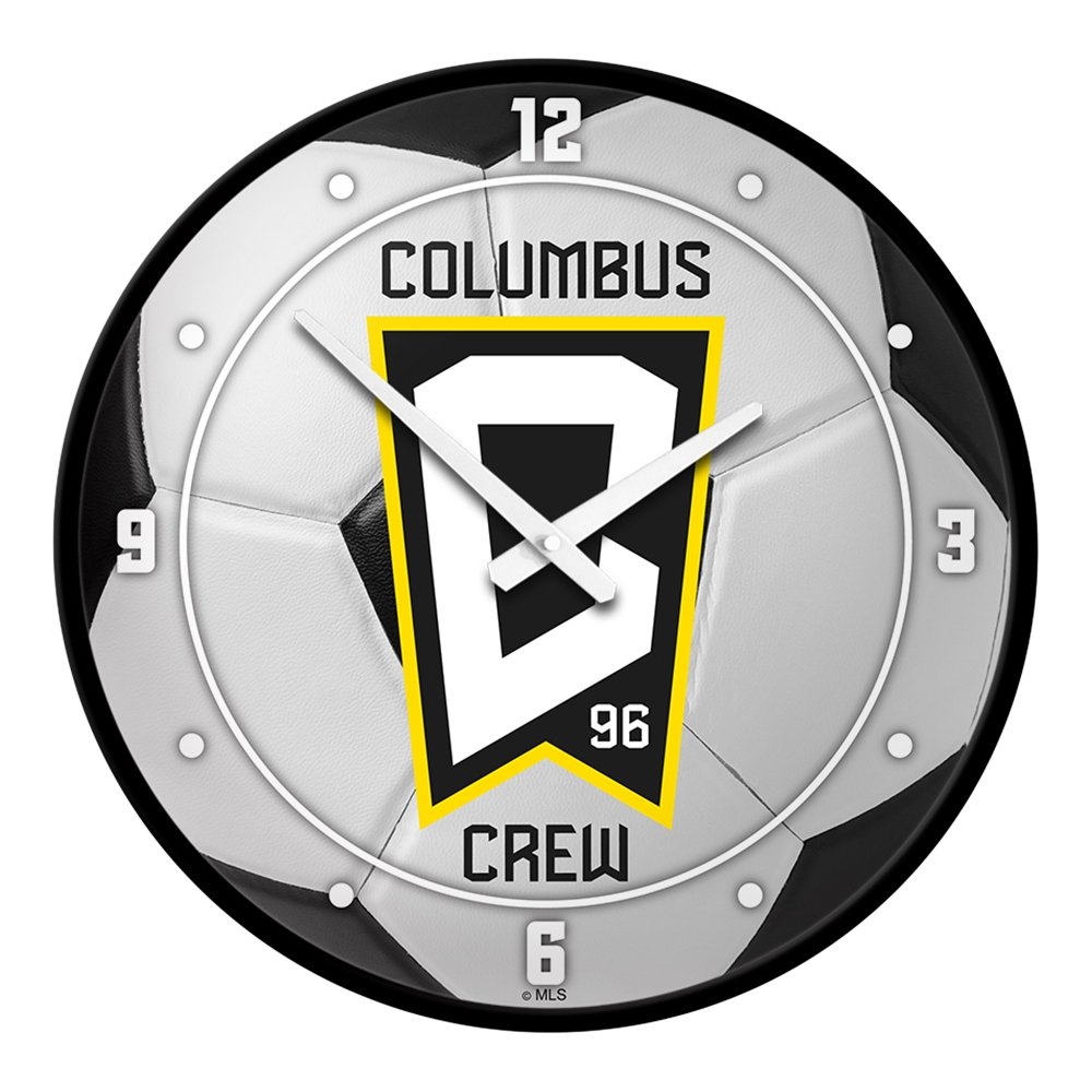 Columbus Crew: Soccer Ball - Modern Disc Wall Clock - The Fan-Brand