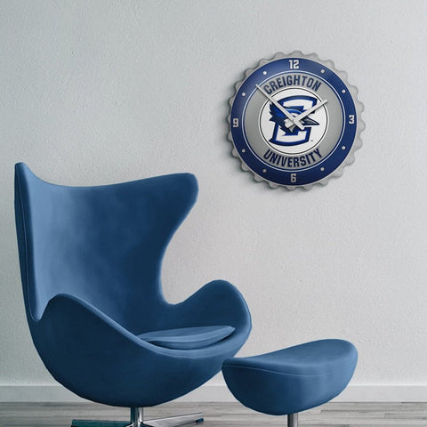 Creighton Bluejays: Bottle Cap Wall Clock - The Fan-Brand