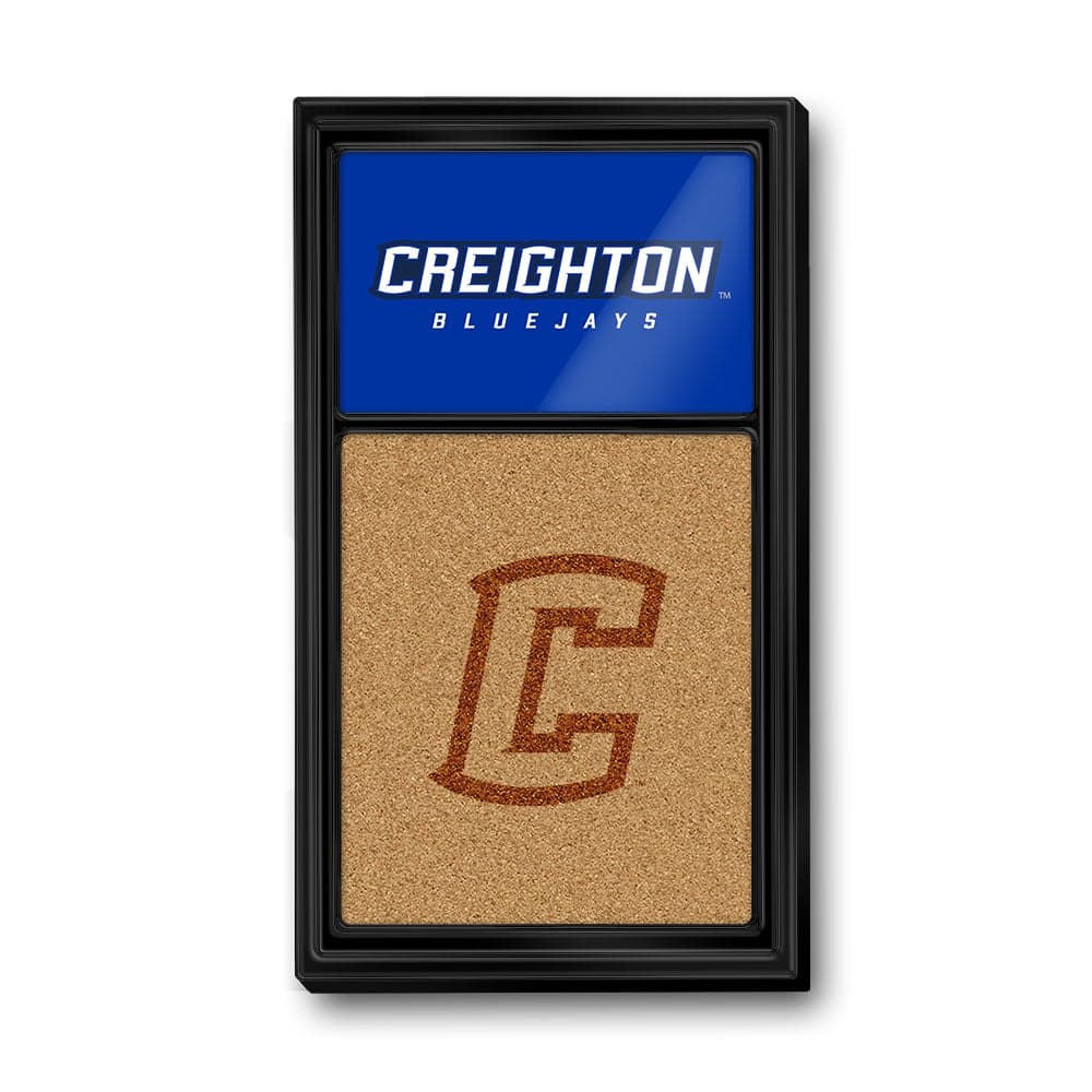 Creighton Bluejays: Dual Logo - Cork Note Board - The Fan-Brand