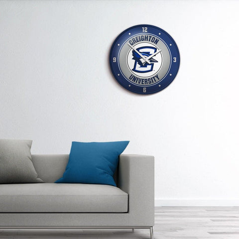 Creighton Bluejays: Modern Disc Wall Clock - The Fan-Brand