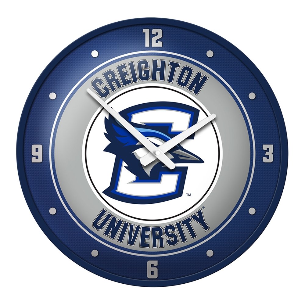 Creighton Bluejays: Modern Disc Wall Clock - The Fan-Brand