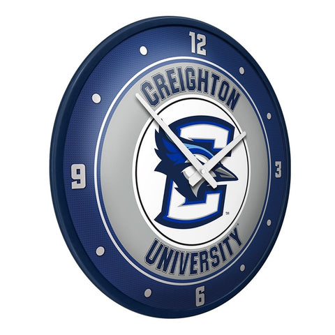 Creighton Bluejays: Modern Disc Wall Clock - The Fan-Brand