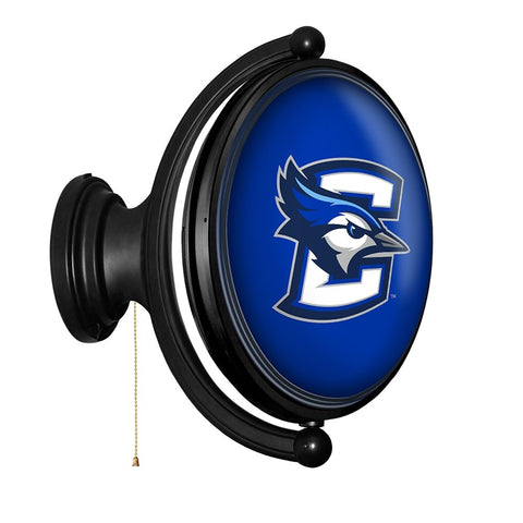 Creighton Bluejays: Original Oval Rotating Lighted Wall Sign - The Fan-Brand