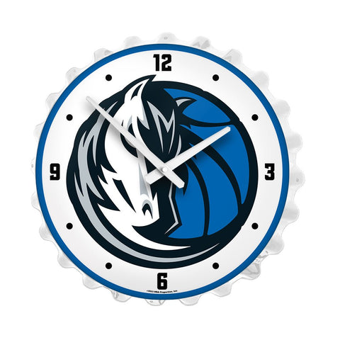 Dallas Mavericks: Bottle Cap Lighted Wall Clock - The Fan-Brand
