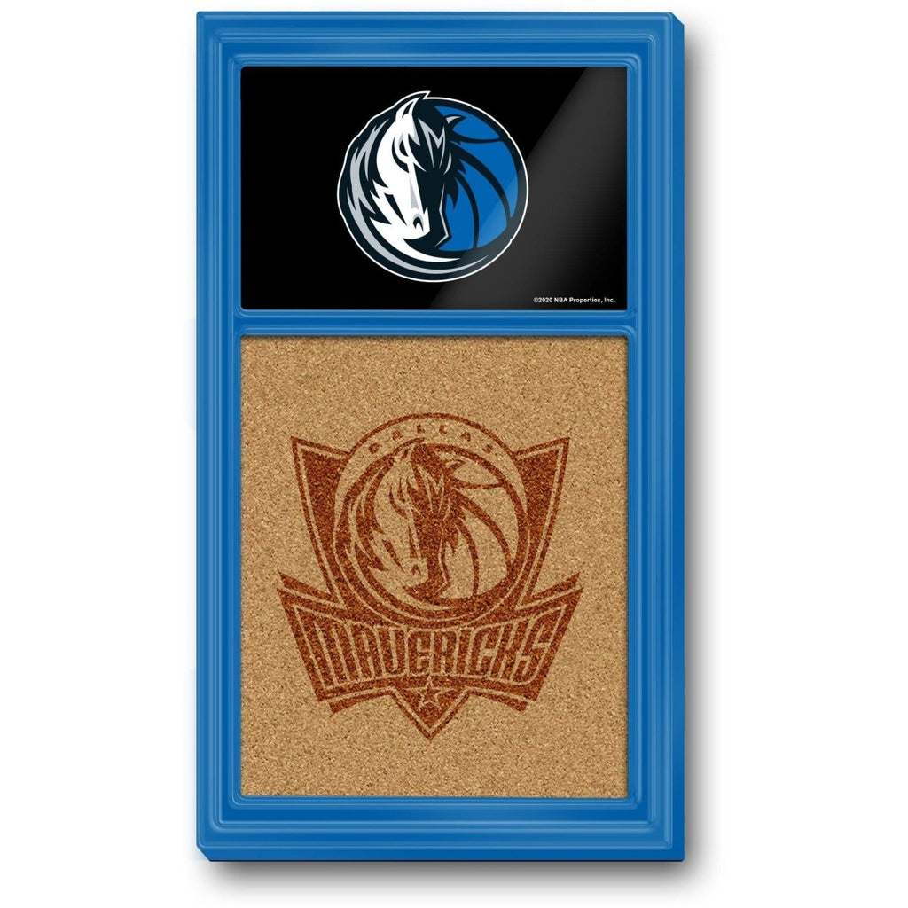 Dallas Mavericks: Dual Logo - Cork Note Board - The Fan-Brand