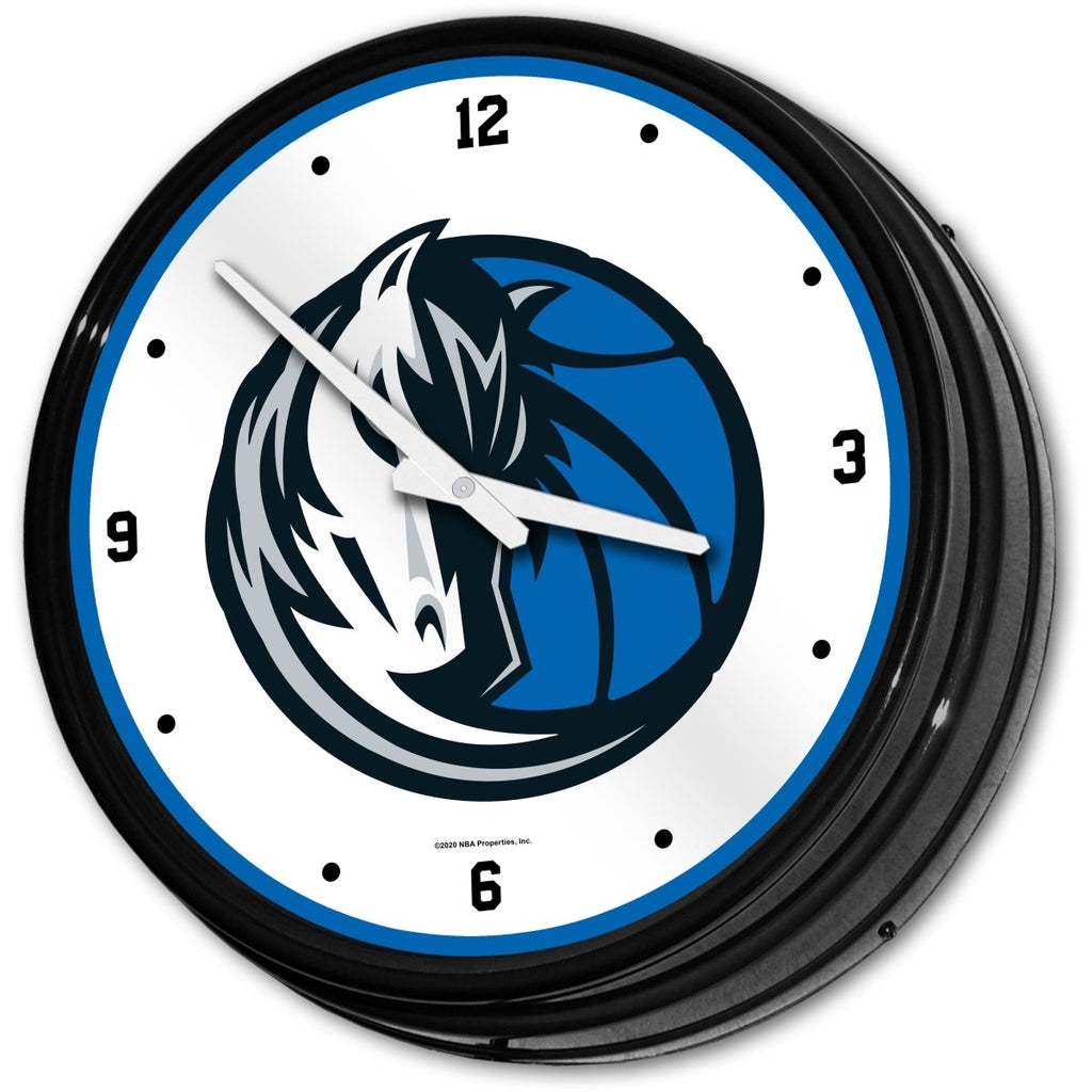 Dallas Mavericks: Retro Lighted Wall Clock - The Fan-Brand