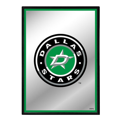 Dallas Stars: Logo - Framed Mirrored Wall Sign - The Fan-Brand