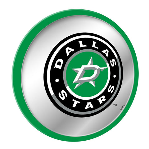 Dallas Stars: Secondary Logo - Modern Disc Mirrored Wall Sign - The Fan-Brand