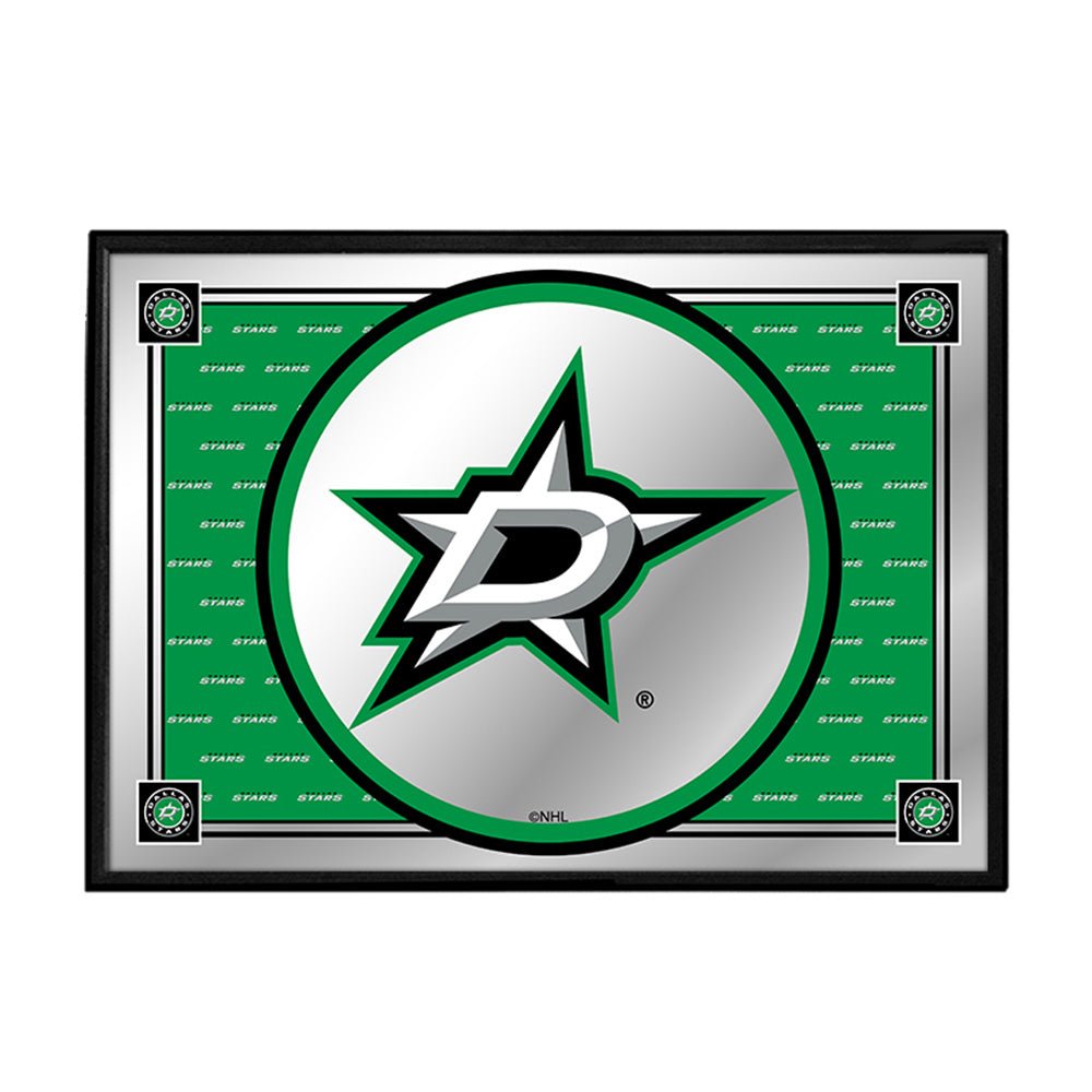 Dallas Stars: Team Spirit - Framed Mirrored Wall Sign - The Fan-Brand