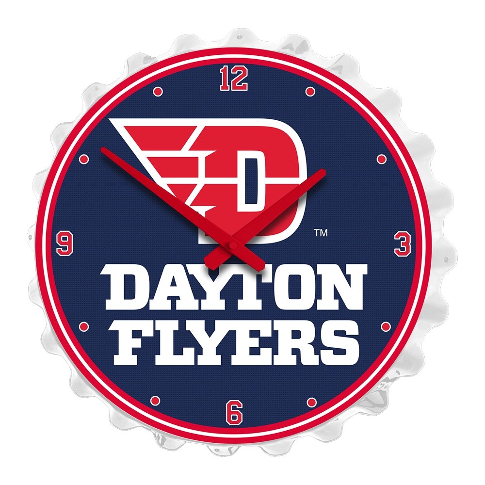 Dayton Flyers: Flyers - Bottle Cap Wall Clock - The Fan-Brand