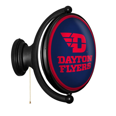 Dayton Flyers: Original Oval Rotating Lighted Wall Sign - The Fan-Brand