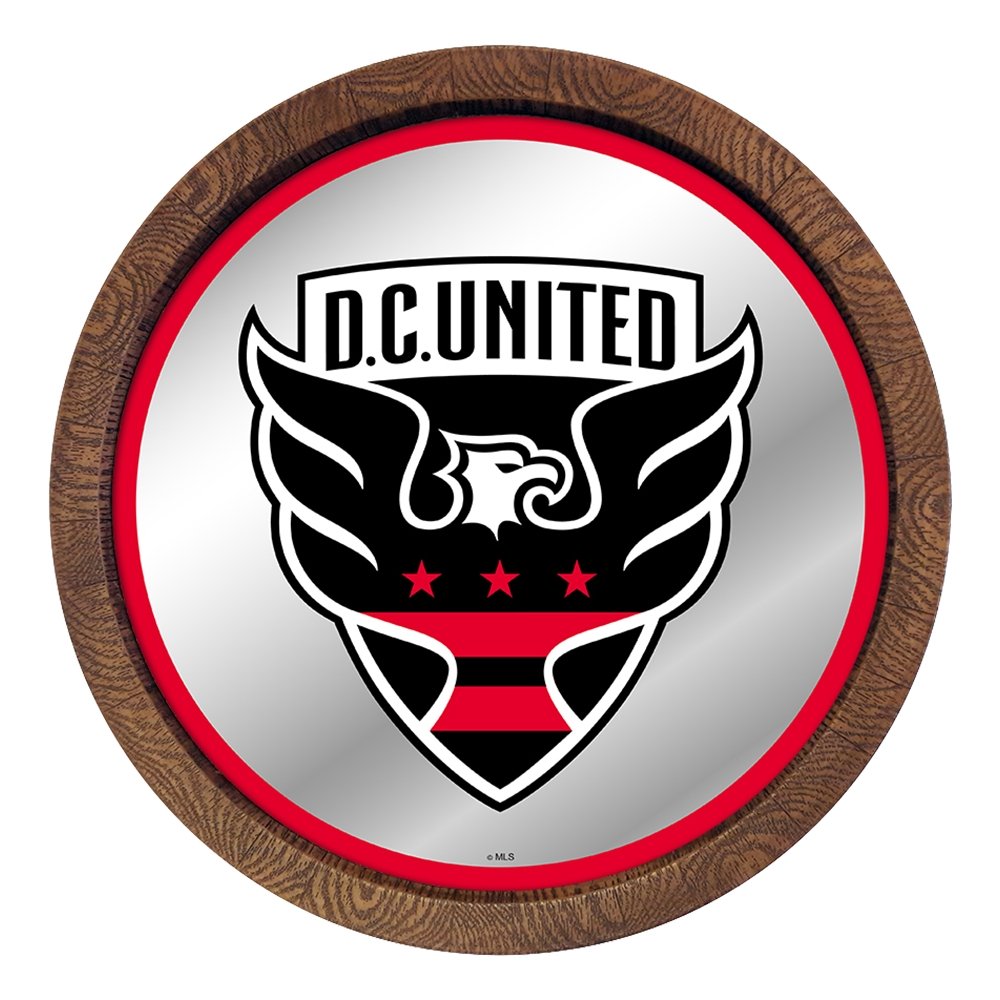 D.C. United: Barrel Top Framed Mirror Mirrored Wall Sign - The Fan-Brand