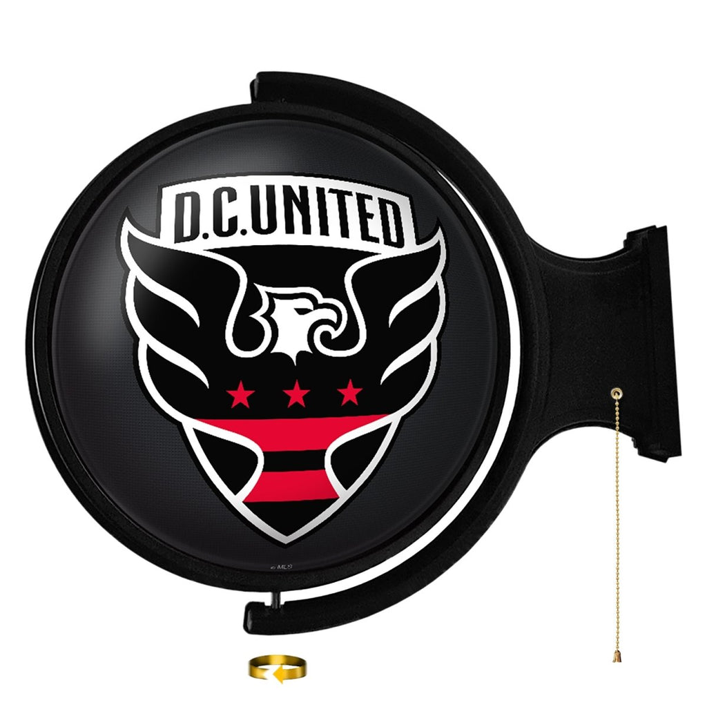D.C. United: Original Round Rotating Lighted Wall Sign - The Fan-Brand