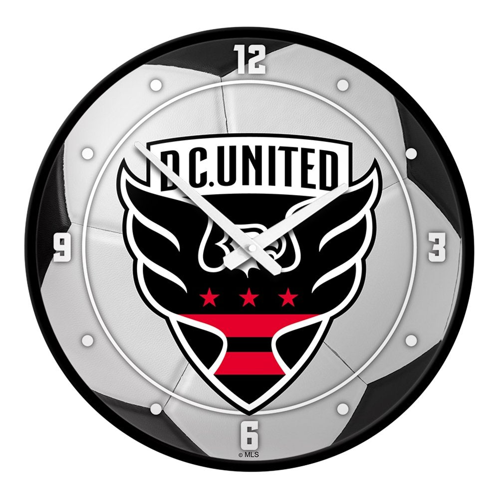 D.C. United: Soccer Ball - Modern Disc Wall Clock - The Fan-Brand