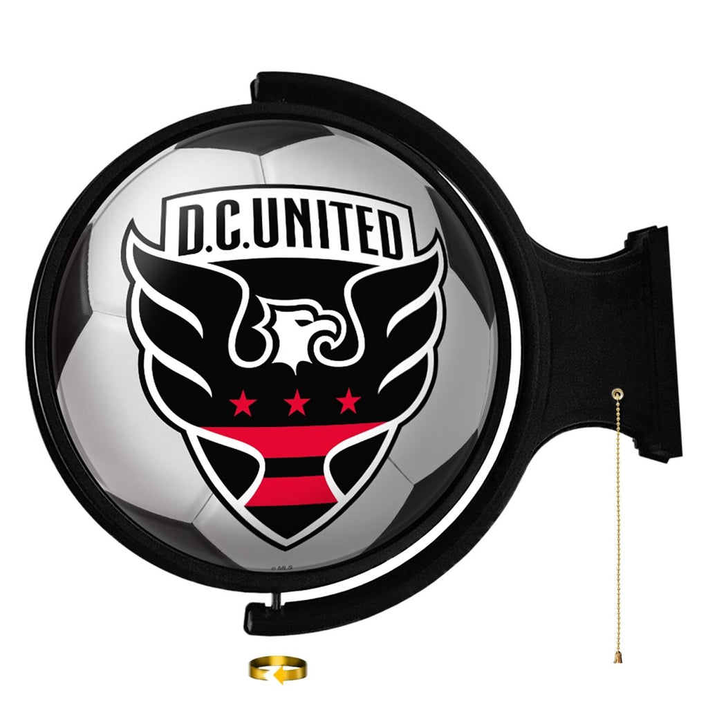 D.C. United: Soccer Ball - Original Round Rotating Lighted Wall Sign - The Fan-Brand