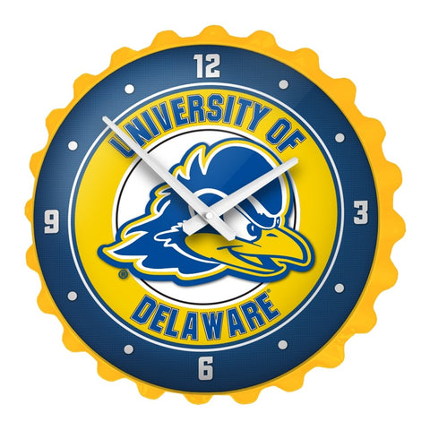 Delaware Blue Hens: Bottle Cap Wall Clock - The Fan-Brand