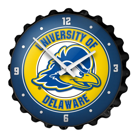 Delaware Blue Hens: Bottle Cap Wall Clock - The Fan-Brand