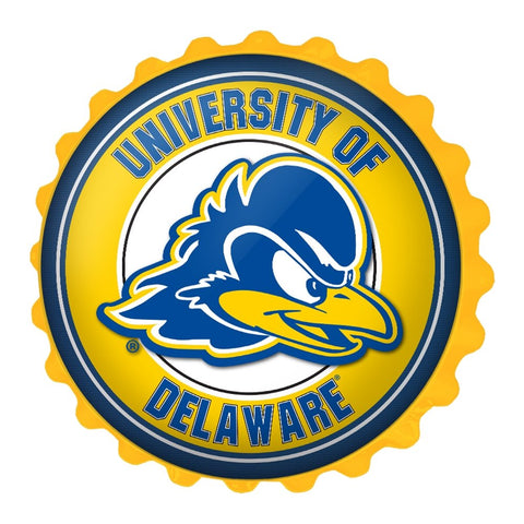 Delaware Blue Hens: Bottle Cap Wall Sign - The Fan-Brand