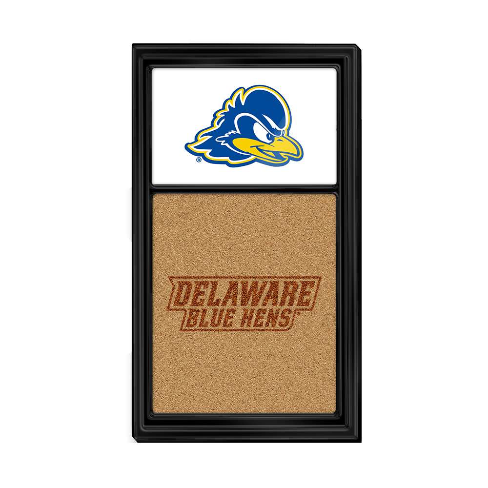 Delaware Blue Hens: Dual Logo - Cork Note Board - The Fan-Brand
