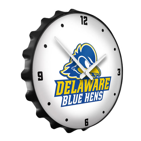 Delaware Blue Hens: Logo - Bottle Cap Wall Clock - The Fan-Brand