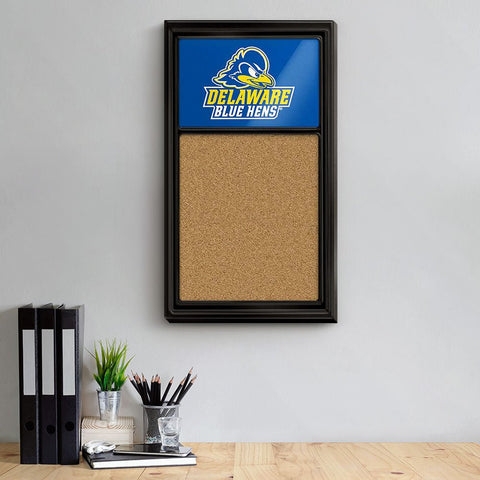 Delaware Blue Hens: Logo - Cork Note Board - The Fan-Brand