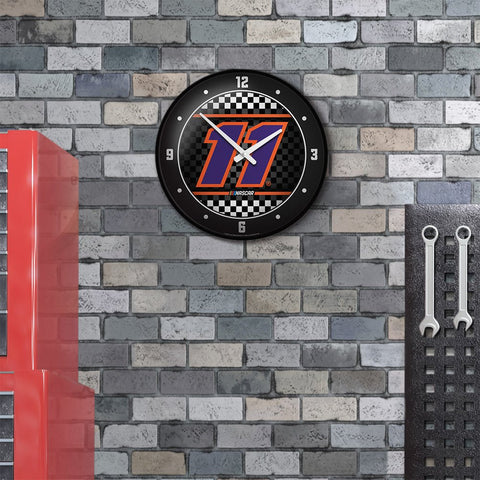 Denny Hamlin: Checkered Flag - Modern Disc Wall Clock - The Fan-Brand