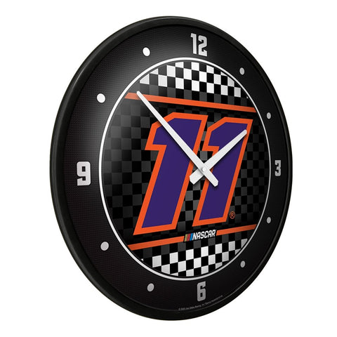 Denny Hamlin: Checkered Flag - Modern Disc Wall Clock - The Fan-Brand