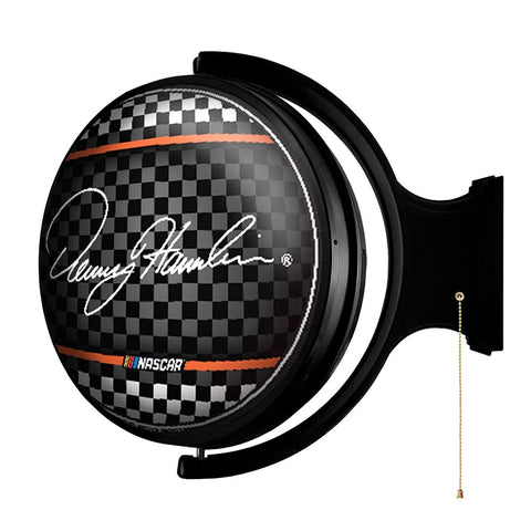 Denny Hamlin: Original Round Rotating Lighted Wall Sign - The Fan-Brand