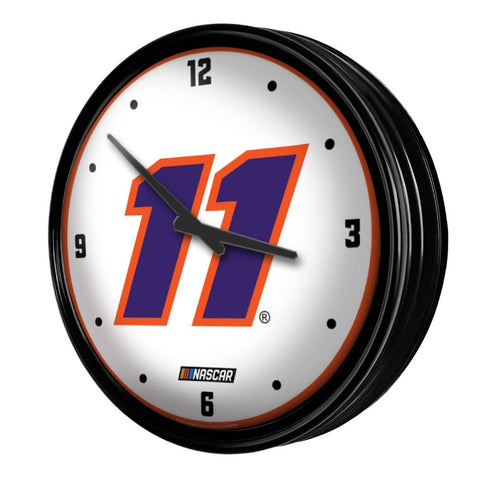 Denny Hamlin: Retro Lighted Wall Clock - The Fan-Brand