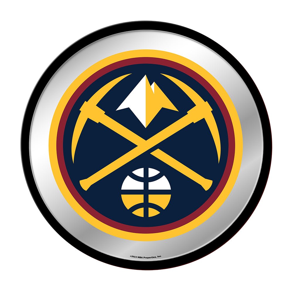 Denver Nuggets: Modern Disc Mirrored Wall Sign - The Fan-Brand