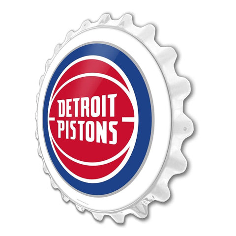 Detroit Pistons: Bottle Cap Wall Sign - The Fan-Brand