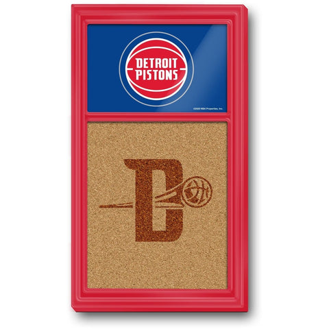 Detroit Pistons: Dual Logo - Cork Note Board - The Fan-Brand