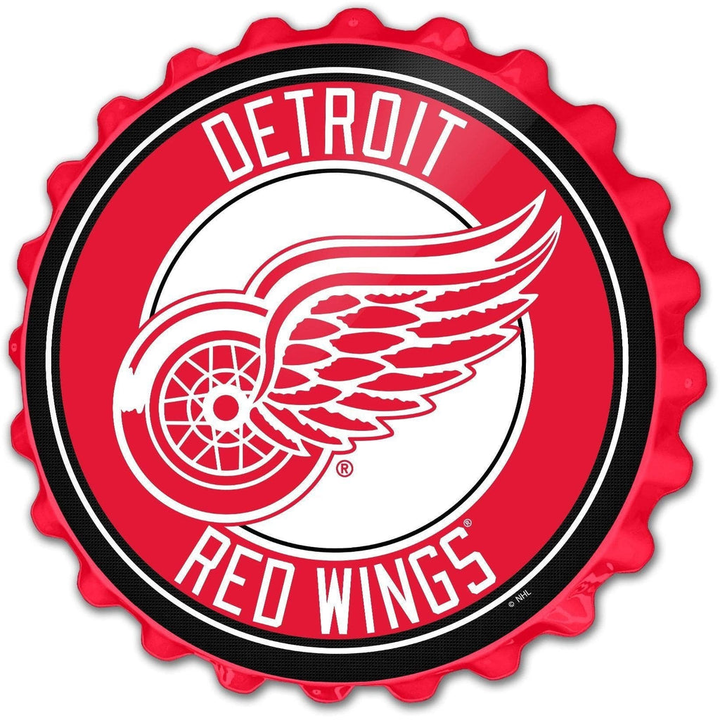 Detroit Red Wings: Bottle Cap Wall Sign - The Fan-Brand
