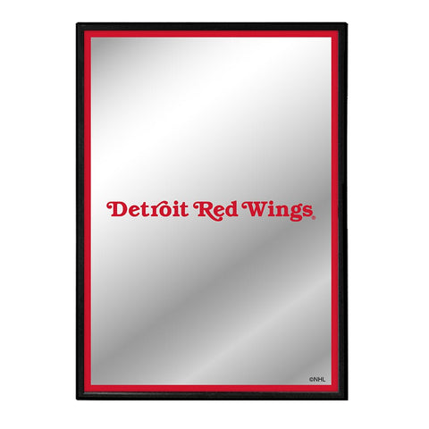 Detroit Red Wings: Logo - Framed Mirrored Wall Sign - The Fan-Brand