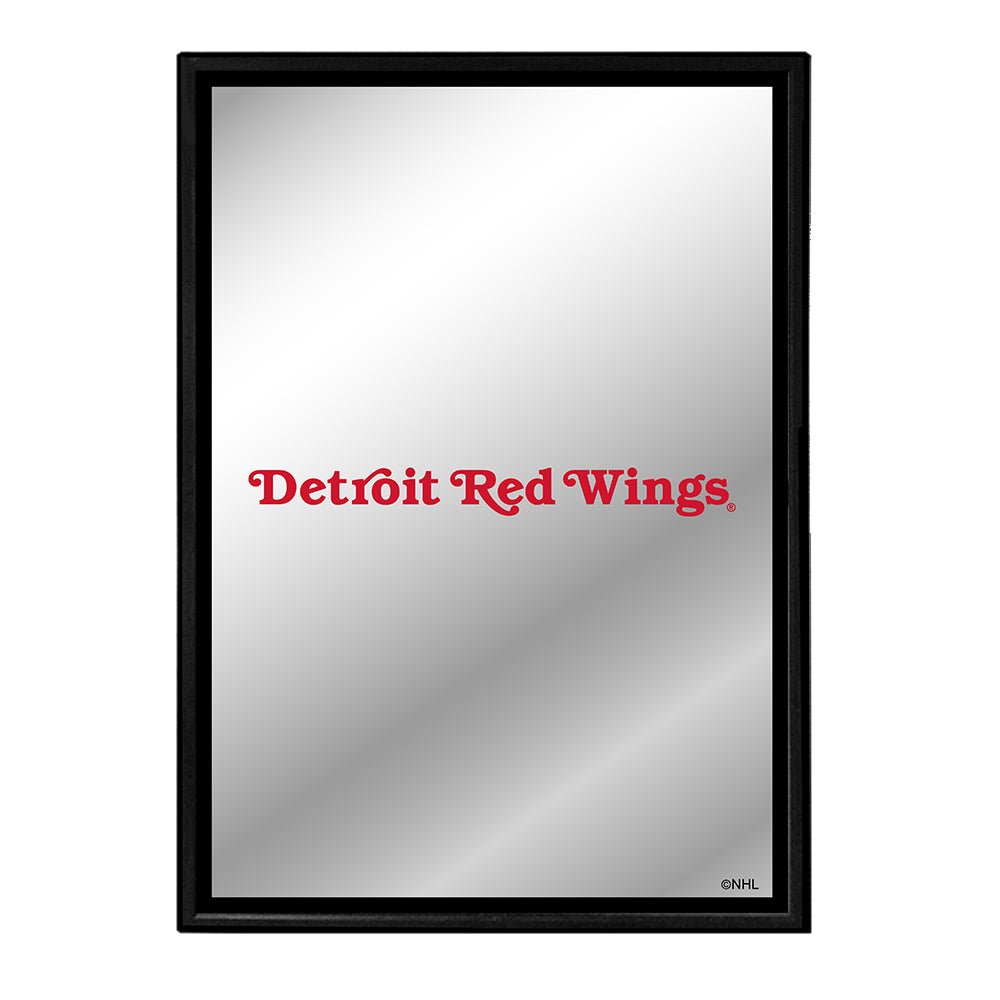 Detroit Red Wings: Logo - Framed Mirrored Wall Sign - The Fan-Brand