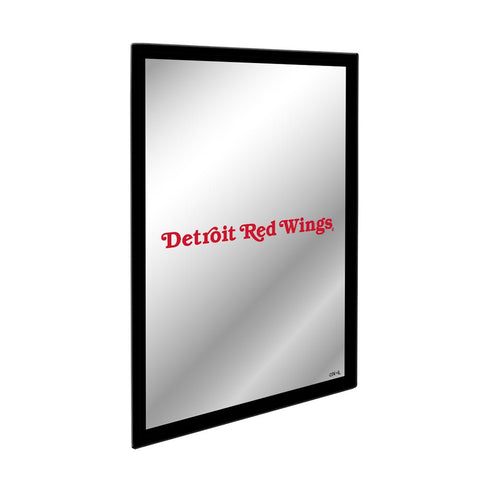 Detroit Red Wings: Logo - Framed Mirrored Wall Sign - The Fan-Brand