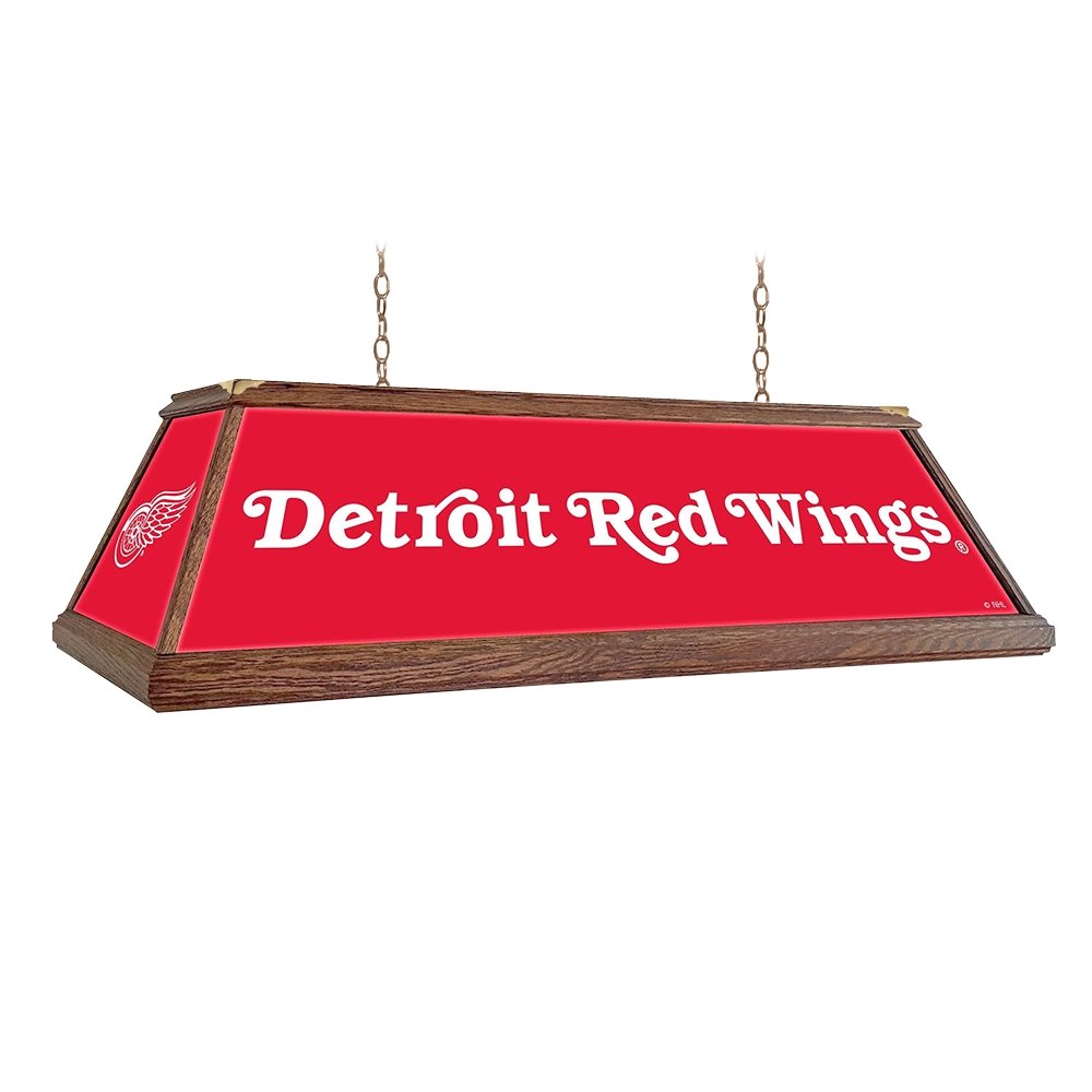 Detroit Red Wings: Premium Wood Pool Table Light - The Fan-Brand
