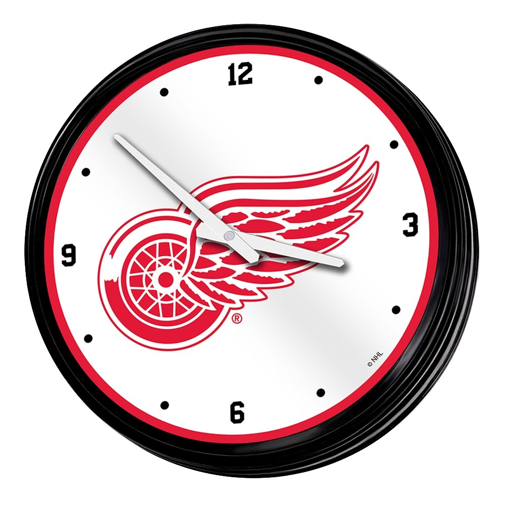 Detroit Red Wings: Retro Lighted Wall Clock - The Fan-Brand
