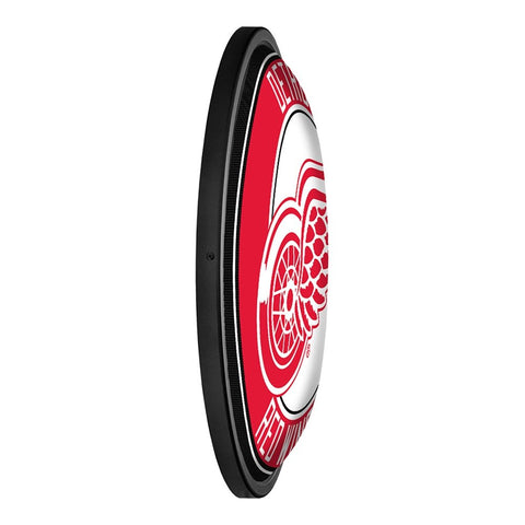 Detroit Red Wings: Round Slimline Lighted Wall Sign - The Fan-Brand