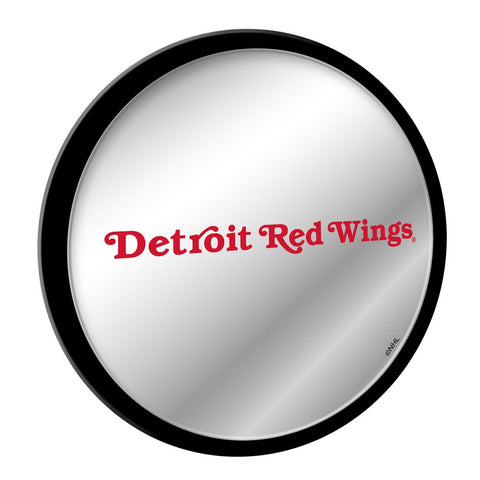 Detroit Red Wings: Secondary Logo - Modern Disc Mirrored Wall Sign - The Fan-Brand