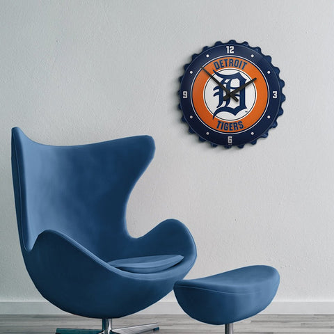 Detroit Tigers: Baseball - Bottle Cap Wall Clock - The Fan-Brand
