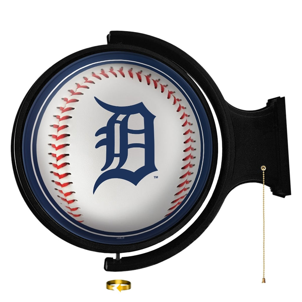 Detroit Tigers: Baseball - Original Round Rotating Lighted Wall Sign - The Fan-Brand