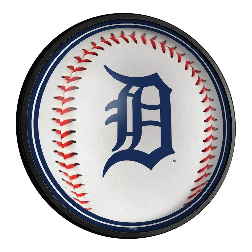 Detroit Tigers: Baseball - Round Slimline Lighted Wall Sign - The Fan-Brand