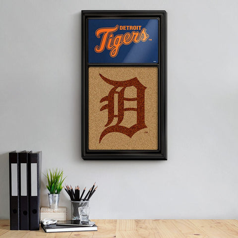 Detroit Tigers: Dual Logo - Cork Note Board - The Fan-Brand